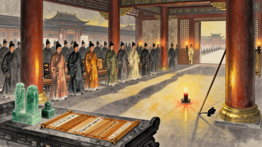 法禁 (Laws and Prohibitions) — Chinese ink painting