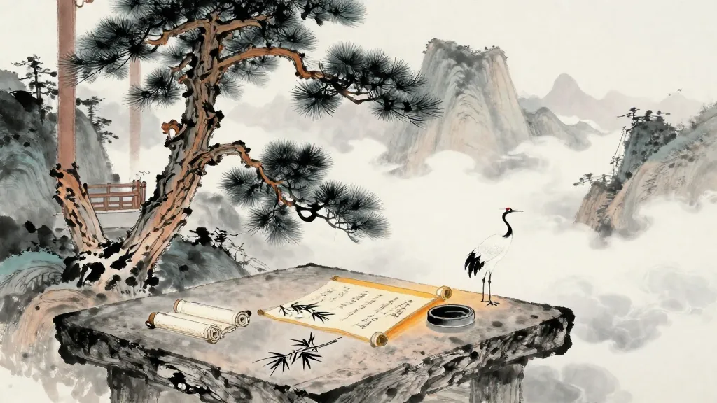 制分 (Establishing Divisions) — Chinese ink painting