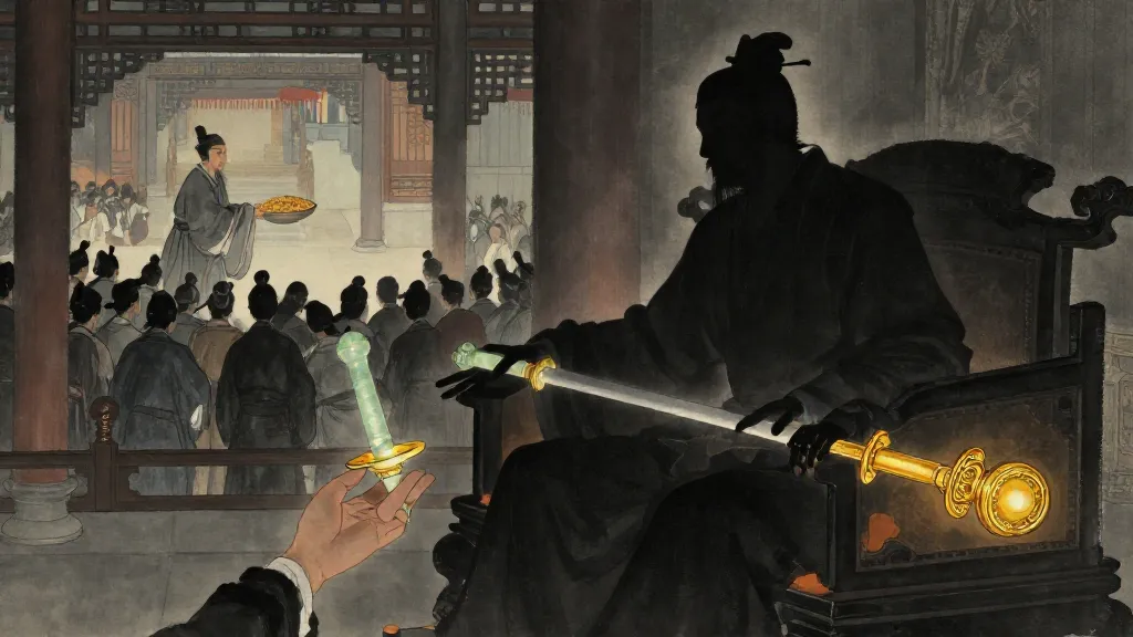 二柄 (The Two Handles) — Chinese ink painting