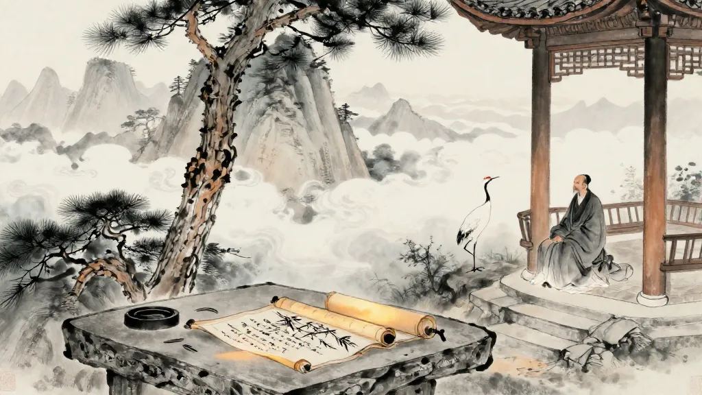 孤憤 (The Solitary Indignation) — Chinese ink painting