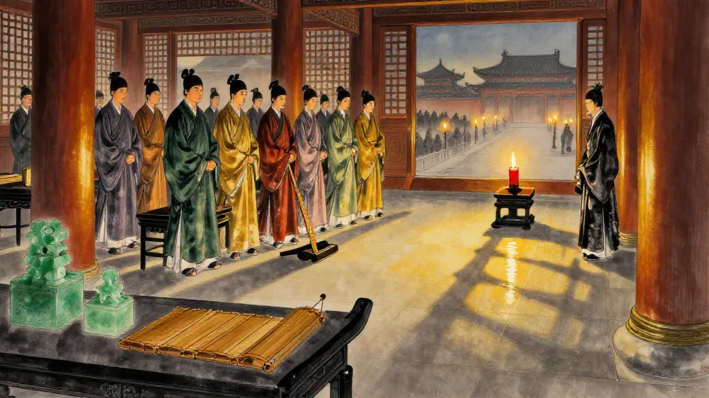 南面 (Facing South) — Chinese ink painting