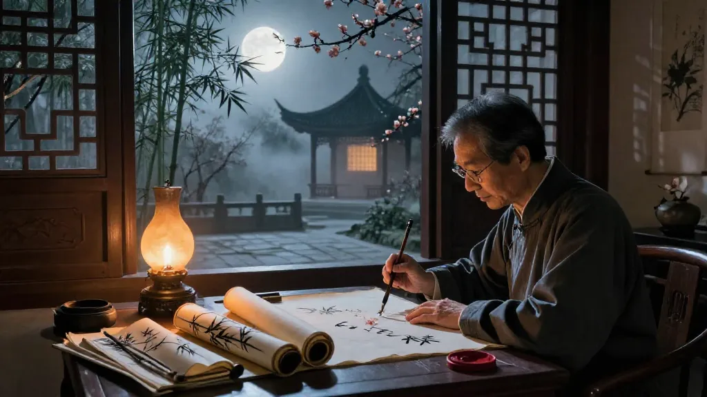 說林下 (A Forest of Persuasions, Part II) — Chinese ink painting