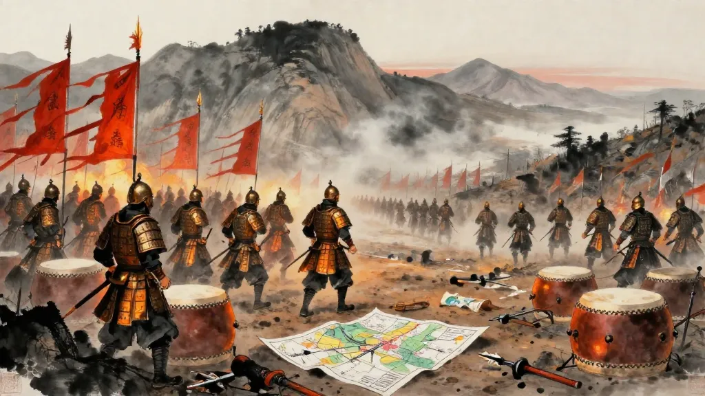 安危 (Safety and Peril) — Chinese ink painting