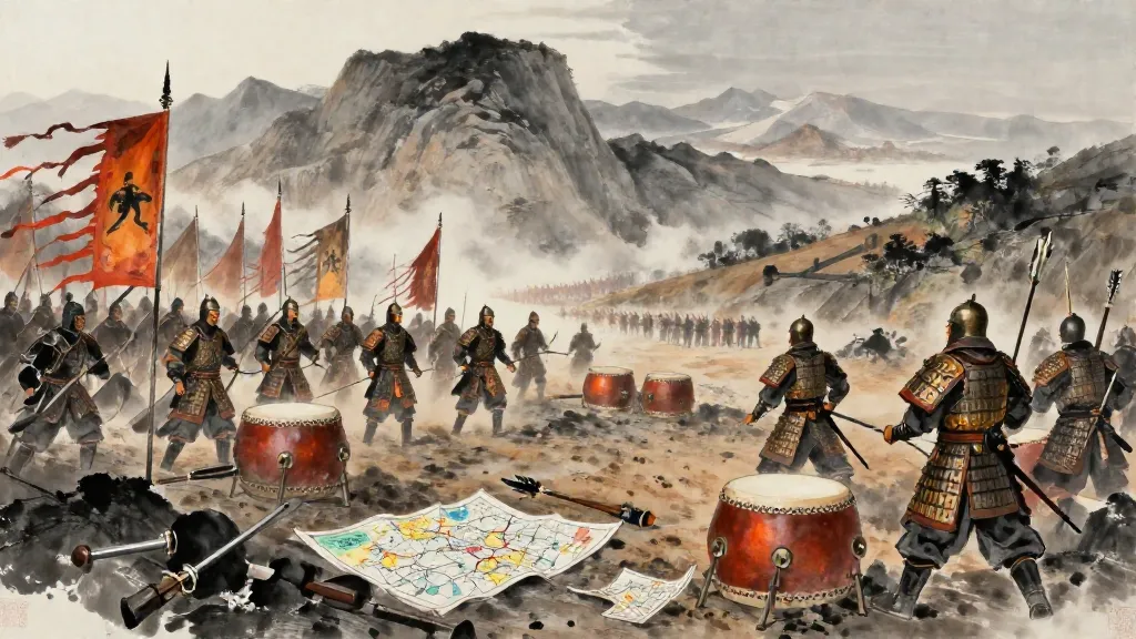 問田 (Questioning Tian Jiu) — Chinese ink painting
