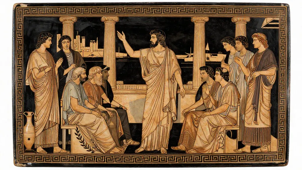 Plataea — Attic red-figure pottery painting