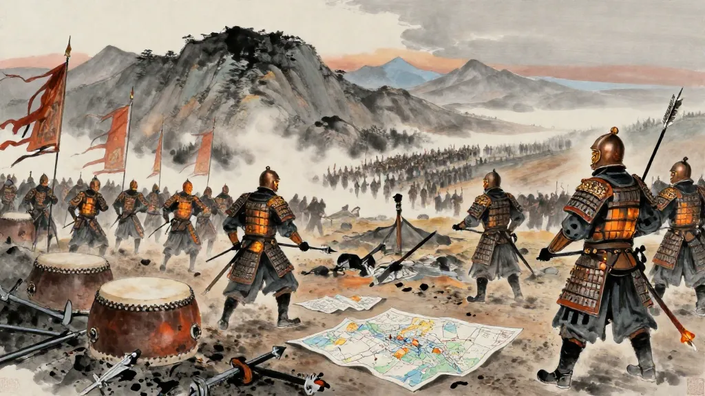 壘虛 (Empty Ramparts) — Chinese ink painting