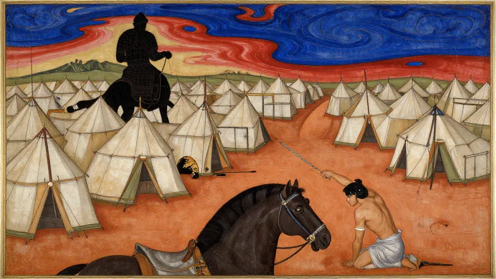 Rostam and Sohrab (Part 2) — Persian miniature painting