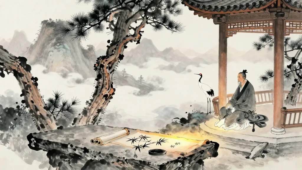 更法 (Reforming the Law) — Chinese ink painting