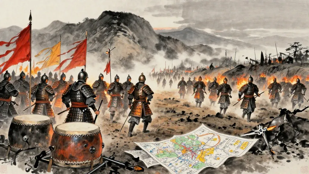 魏其武安侯列傳 (Biographies of the Marquises of Weiqi and Wuan) — Chinese ink painting