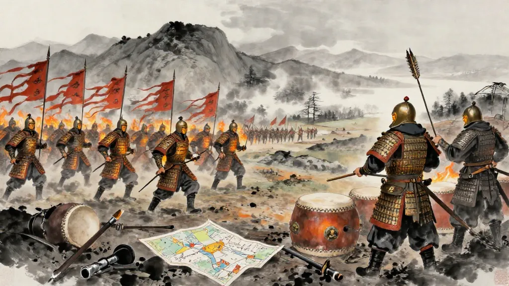 衛將軍驃騎列傳 (Biographies of General Wei and the Swift Cavalry) — Chinese ink painting