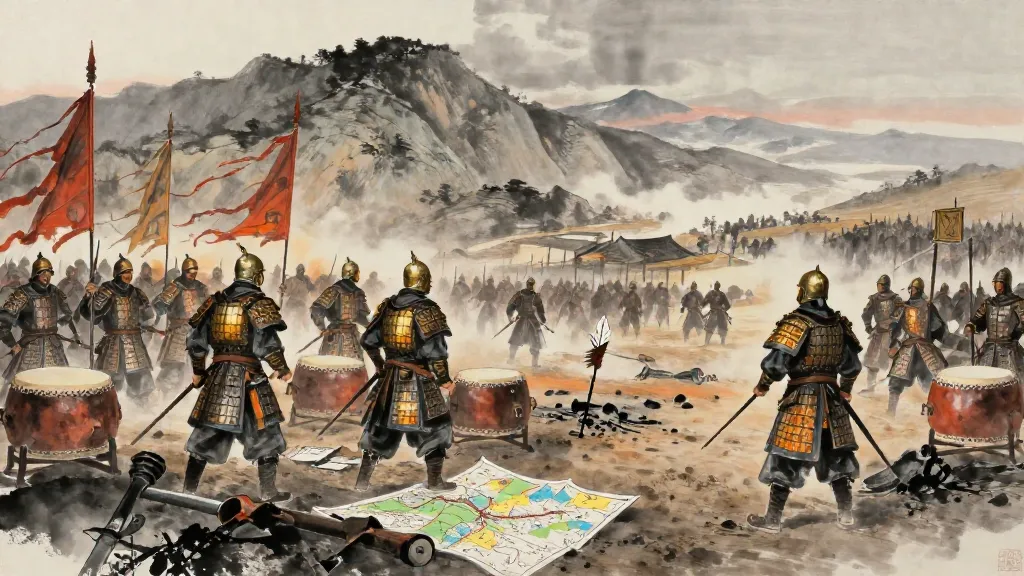 朝鮮列傳 (Account of Joseon) — Chinese ink painting
