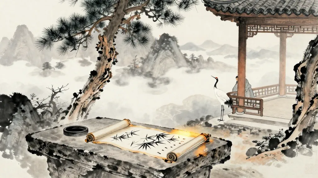 儒林列傳 (Biographies of the Confucian Scholars) — Chinese ink painting
