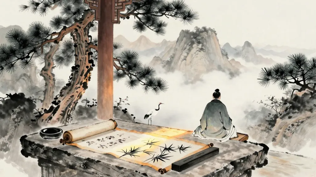 日者列傳 (Biography of the Diviner) — Chinese ink painting