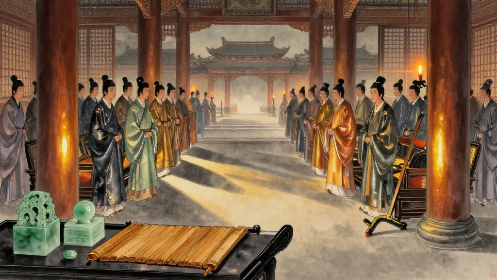 秦楚之際月表 (Monthly Table of the Qin-Chu Transition) — Chinese ink painting
