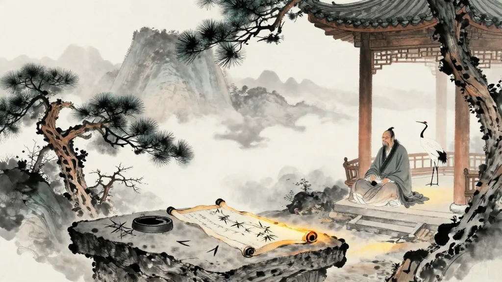 陳丞相世家 (Hereditary House of Chancellor Chen) — Chinese ink painting