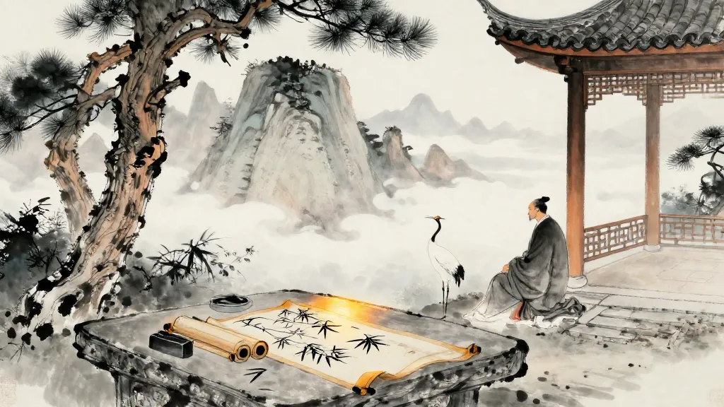伯夷列傳 (Biography of Bo Yi and Shu Qi) — Chinese ink painting