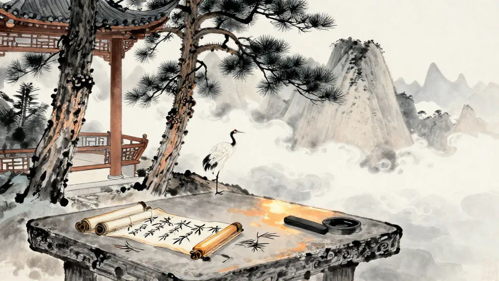老子韓非列傳 (Biographies of Laozi and Han Fei) — Chinese ink painting
