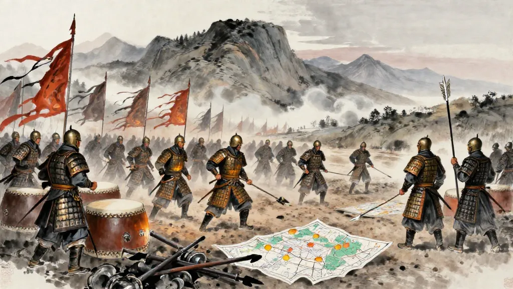 田單列傳 (Biography of Tian Dan) — Chinese ink painting