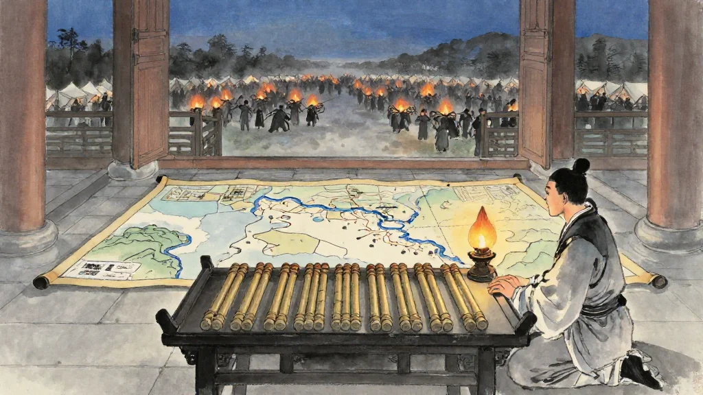 始計 (Laying Plans) — Chinese ink painting