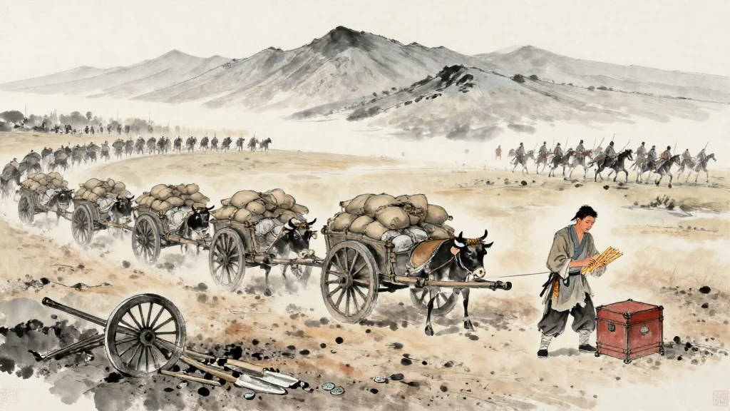 作戰 (Waging War) — Chinese ink painting