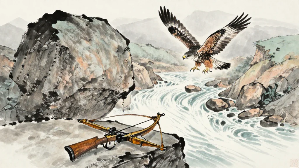 兵勢 (Strategic Momentum) — Chinese ink painting