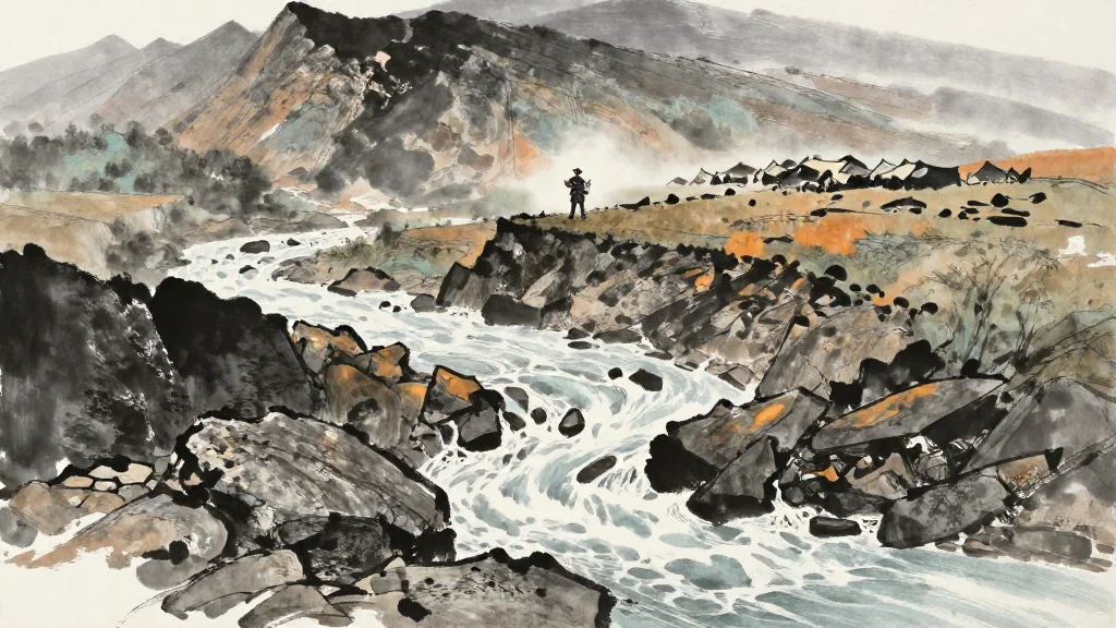 虛實 (Emptiness and Fullness) — Chinese ink painting