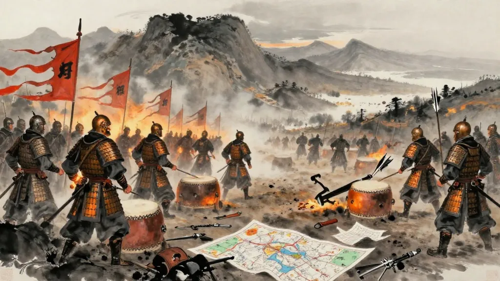 攻權 (The Principles of Attack) — Chinese ink painting