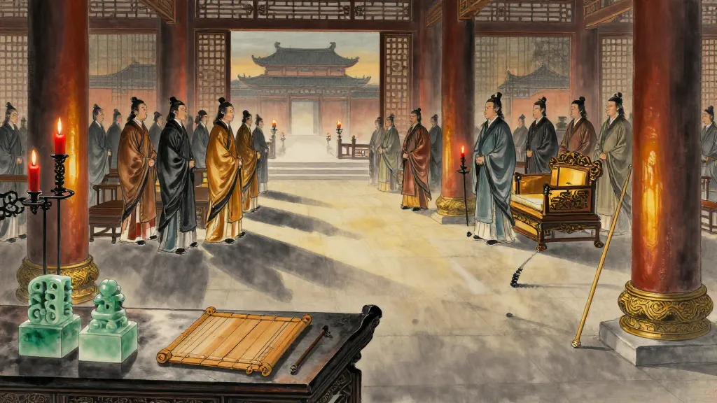 伍制令 (Ordinance on the Squad System) — Chinese ink painting