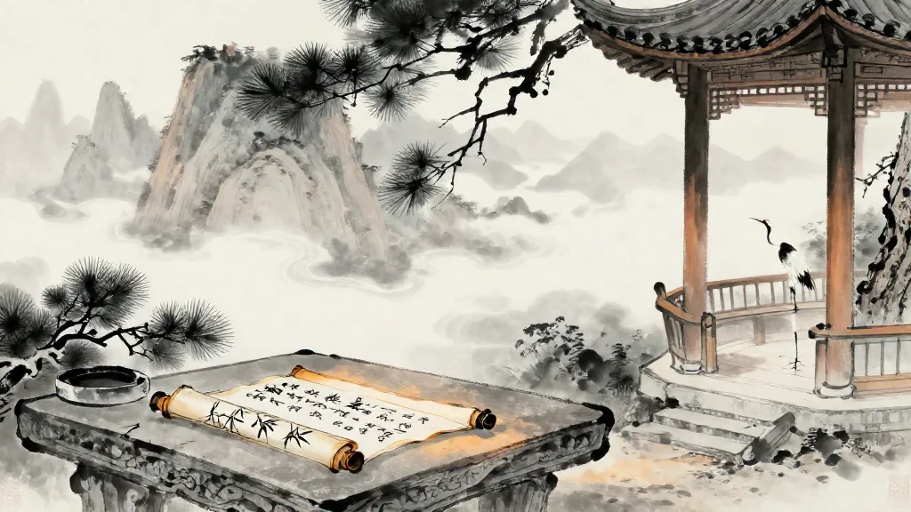 富國 (Enriching the State) — Chinese ink painting
