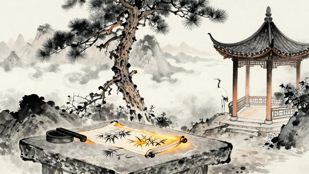 天道 (The Way of Heaven) — Chinese ink painting