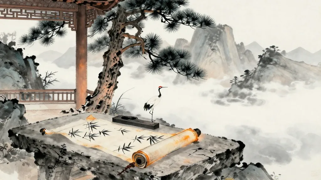 至樂 (Supreme Happiness) — Chinese ink painting