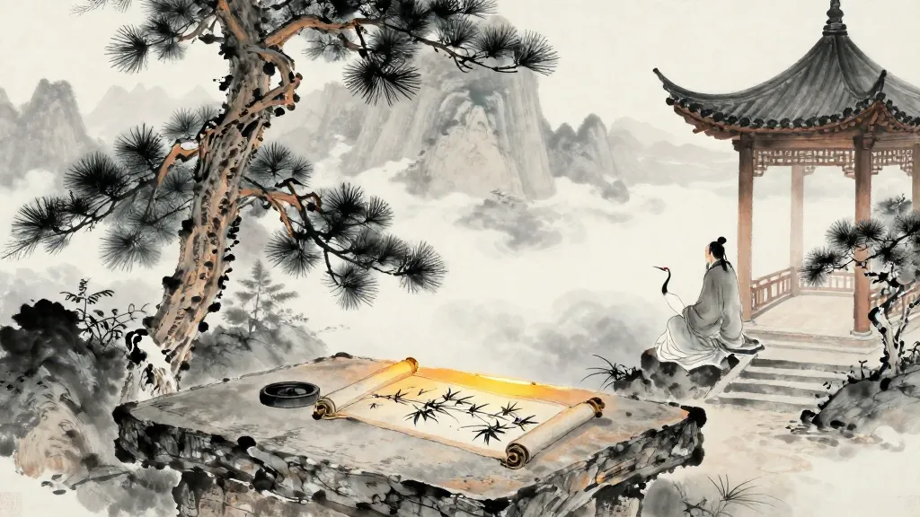 寓言 (Imputed Words) — Chinese ink painting