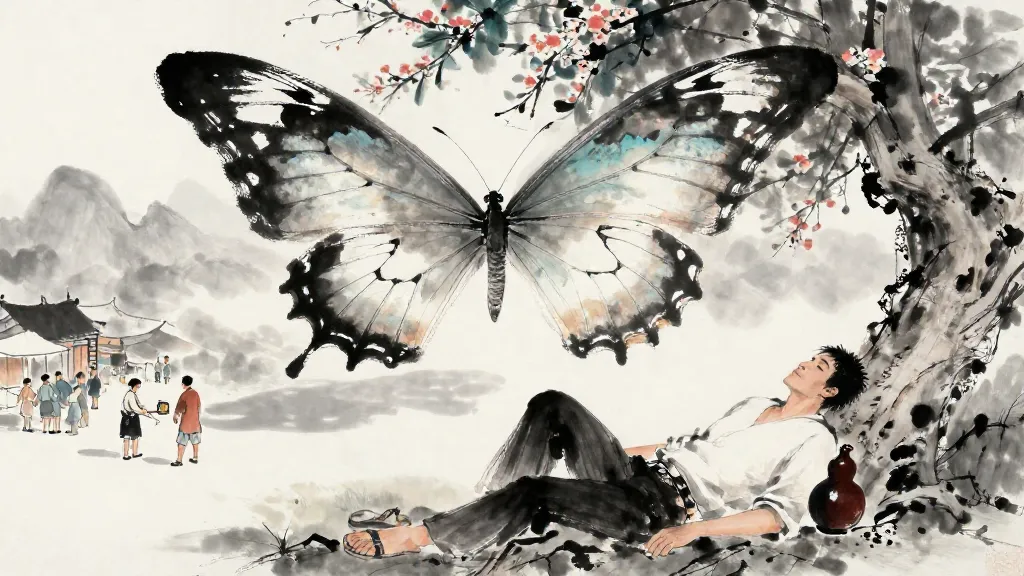 Zhuangzi (莊子) — Chinese ink painting